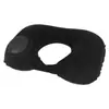 Almohada en U Inflable Portátil Plegable Tipo Empuje Inflado Automático para Proteger la Columna Cervical Almohada en U Almohada para Siesta de Viaje