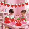 Amazon Nuevo Suministros de Fiesta Temática de Frutas Fresas Hawaianas Decoración Bandera Banner de Flores Distribución del Lugar