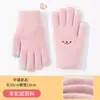 Luvas de Tricô Femininas 2025 Novo Inverno Fofas com Tela Sensível ao Toque Forradas com Lã Engrossadas Quentes Luvas para Ciclismo para Proteção Contra Frio e Vento do Inverno