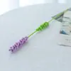 Flor de Lana Terminada Ramo de Lavanda Flor de Ganchillo Tejida a Mano Flor Artificial