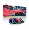 Regalo Creativo para Novio Alfombrilla de Ratón E-Sports Luminosa Colorida RGB con Luz Fresca Alfombrilla de Mesa para Juegos E-Sports