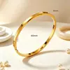Pulsera lisa de acero de titanio más vendida transfronteriza, de 4MM-6MM de ancho, pulsera con cierre sencillo, pulsera de pareja, joyería de anillo liso