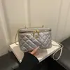 Bolso de Cadena de Diamantes, Bolso de Hombro de Moda Nuevo Verano 2026 Estilo Chanel para Mujer, Bolso Cruzado Versátil de Alta Gama