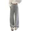 Pantalones de Tencel para Primavera/Verano 2026, Nuevos, Levanta Glúteos, Casual, con Cordón, Pierna Ancha, Largo hasta el Suelo, Cintura Alta, Holgados, Adelgazantes, Caída Suave, Largos