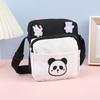 Bolso de hombro estilo coreano para estudiante, bonito bolso cruzado de tela de nailon para chica, informal, para uso diario, combina con todo, pequeño y cuadrado.