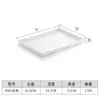 Bandeja de plástico rectangular melamina bandeja de habitación de hotel imitación veta de madera bandeja de té bandeja de almacenamiento bandeja estrecha larga