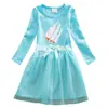 Roupas Infantis Estilo Coreano 2023 Primavera e Outono Novo Vestido Infantil Algodão Cartoon Saia Plissada Estilosa para Menina Saia de Tela