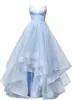 Vestido de noche largo para mujer, de comercio exterior, escote en V profundo con tirantes, falda abullonada, ceñido a la cintura, color liso, bajo irregular, suministro para estación internacional