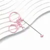 Nuevo Llavero de Cuentas DIY Dopamina Colorido Colgante de Metal Llavero para Funda de Teléfono Funda de Auriculares Llavero