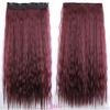 Peruca para Mulheres com Cabelo Longo Cacheado, 5 Presilhas, Extensões de Cabelo com Permanente Afro, Cachos de Lã para Exportação Europeia e Americana, Peças de Peruca de Uma Peça