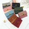 Nueva Cartera para Mujer Estilo Coreano Simple Cartera de Mano para Chica Billetera para Monedas de Estudiante Portatarjetas Cartera Corta para Mujer