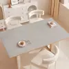 Mantel de color liso, lavable, impermeable, a prueba de aceite, resistente al calor, mantel para mesa de comedor, sensación de lujo ligero y alta gama, mantel para mesa de centro de sala de estar, protector de escritorio