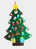 Árbol de Navidad de Fieltro Transfronterizo Punto Decoración Navideña Pegatinas de Pared Joyería Hecha a Mano DIY Árbol de Navidad de Fieltro Navidad