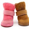 Zapatos para mascotas otoño e invierno botas de nieve con forro polar oso de peluche chihuahua terciopelo de cordero perro cálidos zapatos de algodón fabricantes