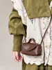 Bolsa Transversal Infantil Coreana Xiaohongshu Moda Feminina Porta-Moedas Bolsa de Mão Retrô Pu Macio Bolsa para Batom da Família