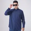 Camisa Casual de Algodón Holgada de Manga Larga Talla Grande para Hombres Gordos Talla Grande Cuadros para Primavera y Otoño Talla Grande de Mediana Edad