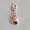 Llavero de Resina de Capibara Rosa Colgante para Mochila de Capibara Regalo para Mejor Amigo Adorno Muñeco para Llave de Coche