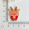 Parche Acrílico de Campana de Papá Noel de Dibujos Animados DIY Pinza para el Cabello Accesorios para el Cabello Broche Insignia Adorno Adhesivo para Refrigerador