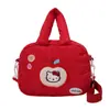 Bolso pequeño bordado de dibujos animados, Bolso de hombro ligero, simple y moderno estilo japonés, Tela Oxford, Bolso cruzado lindo estilo Ins