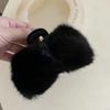Corea del Sur Elegante Moño Felpa Pasador para el Cabello Versátil Pinza de Agarre Clip para Cola de Caballo Pinza para el Cabello Accesorios para el Cabello Ins