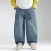 Valle del Viento 2026 Otoño Nuevo Estilo Único Bordado Jeans Vintage para Niños Versátiles Elegantes Pantalones Curvos para Niños Modernos