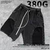 Shorts Masculino para Esportes de Verão, Solto e Confortável, Shorts Masculino Casual, Moderno e Versátil, Calça Masculina de Comprimento Médio Lavada e Desgastada