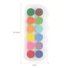 Pintura de Dedos para Niños de Preescolar de 12 Colores, Almohadilla de Tinta para Estampar Lavable, Almohadilla de Tinta de Colores para Pintura de Dedos para Bebés