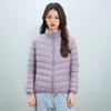 Pinghu Chi Nueva Mujer Nueva Norma Nacional 90 plumón Casual plumón Color Sólido Mujer Cuello alto Mujer Ligera chaqueta de plumón Mujer
