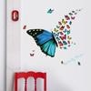 Suministro directo de fábrica pegatinas decorativas frescas para dormitorio, sala de estar, embellecimiento ambiental, pegatinas de pared de colores con mariposas