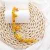 Nueva Tienda de Oro China Mismo Estilo Antiguo Azul Quemado Zakilam Dios Amarillo de la Riqueza Pulsera Envolvente Pulsera Tejida para Riqueza y Tesoro