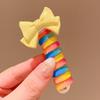 Faixa de Cabelo de Linha de Telefone de Rolo Infantil Artefato de Trança para Meninas Elástico Alto Borracha de Girassol Corda para Rabo de Cavalo Alto