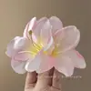 Atmósfera Lirio Pasador de Pelo Nuevo Chino Pasador Lateral Flor Adorno para el Cabello Pinza de Pato Súper Inmortal Elegante Pasador para Mechones Sueltos Pasador de Pelo