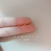 Pendientes de Nuevo Estilo 2025 para Mujer, Estilo Coreano Plata de Ley, Modernos, Sencillos, Pendientes Pequeños Geométricos, Pendientes Mini Lindos para Pareja Estudiante