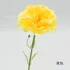 Flores Artificiales Día de la Madre Ramo de Claveles de Tallo Único y Corto Flores de Seda Artificial Decoración para el Hogar Sala de Estar Arreglo de Mesa Arte Floral