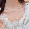 Exquisito Collar de Perlas de Imitación para Mujer, Elegante y Lujoso, Accesorio de Cadena para el Cuello de Gama Alta, Modelo Nuevo Nicho 2026, Cadena para Clavícula de Celebridad de Internet