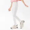 Leggings para Niña Verano Finos de Modal Pantalones Blancos Infantiles Pantalones de Seda Helada para Niños Grandes Vestido Negro de Verano para Bebé