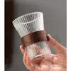 Taza de vidrio de estilo chino, resistente a altas temperaturas, juego de tetera, taza para beber, taza antiescaldadura, juego de té para sala de estar y hospitalidad.