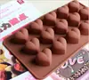 Molde para Assar DIY Dia dos Namorados Coração de Silicone Chocolate Resistente a Altas Temperaturas Silicone Gelatina Pudim Sabonete Artesanal Molde