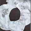 Babadores Impermeáveis Bebê Estilo Coreano Ins, Babadores de Algodão Puro Dupla Face para Bebês, Babadores em Formato de Pétala para Meninas e Meninos