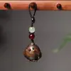 Sândalo Dourado Nova Versão dos Doze Signos do Zodíaco Pingente para Celular Pingente de Madeira para Bolsa Chaveiro Argola Lembrancinha