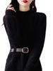 Vestido Jersey Suelto de Punto de Media Longitud Estilo Coreano Otoño/Invierno 2025 para Mujer, Top Base Ajustado de Punto Tendencia