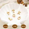 Pingentes de Letra Espelhados em Aço Inoxidável A-Z em Estoque, Cor Dourada 18K, Acessórios de 26 Letras Pingentes para Joias DIY