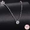 Aifula Versátil e Elegante 0,5 Quilate Moissanita Joia de Luxo Leve Brilhante S925 Corrente Clavícula para o Dia a Dia D Cor Joias para Mulheres