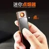 036 Encendedor Recargable de Alambre de Tungsteno, Tira Larga, a Prueba de Viento, Pequeño Mini, con Logo Publicitario Láser para Regalos