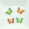 Accesorios de joyería para bricolaje, colgante de un solo color con patrón de mariposa, gota de aceite, collar de aleación, pulsera, colgante pequeño, venta al por mayor transfronteriza