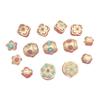 Nepal antigo contas de ouro francês antigo cor Seiko preservação de cor ouro de areia oca contas de transferência de ouro pulseira de mão DIY cordão de mão com contas atacado