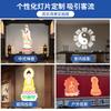 Estátua de Lótus Guanyin Buda para Interior Lâmpada de Projeção Lâmpada de Padrão na Parede Lâmpada de Projeção de Atmosfera de Fundo Holofote Mural Estoque Disponível