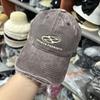 Gorra de Algodón Suave Lavada Antigua con Aspecto Oxidado, de Combinación Versátil, para Sombrear, Gorra de Béisbol para Mujer, Primavera y Otoño, Gorra de Pareja, Adelgazante, de Moda