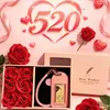 Llavero de Pareja 520 Hecho de Oro Puro 999, Coordinado para Ti y tu Pareja, Cadena para Teléfono de Hombre y Mujer, Colgante para Bolso, Pequeño Regalo al por Mayor