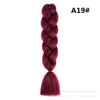 Peluca de Trenzas Africanas Twist Color Único Dreadlocks Cuerda para el Cabello Degradado Fibras de Alta Temperatura Trenzas Dreadlocks Paquete de Cabello Trenzado Color Degradado